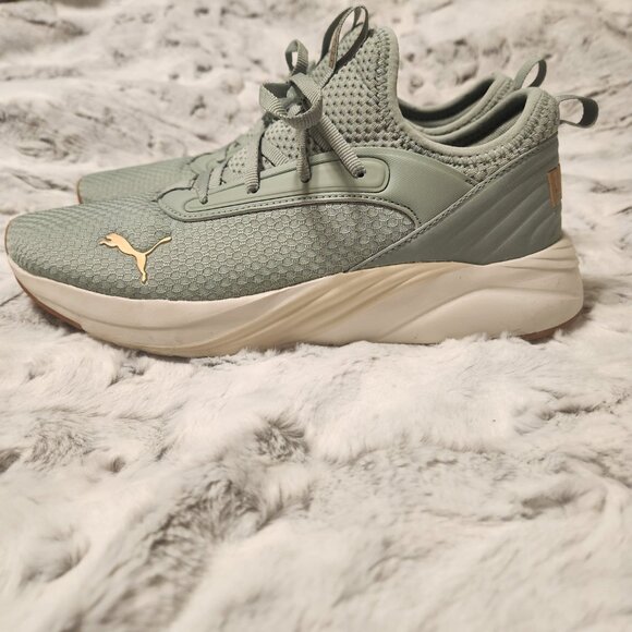 PUMA SoftRide Sage Green Sneakers – Women’s Size 9 - Picture 4 of 5